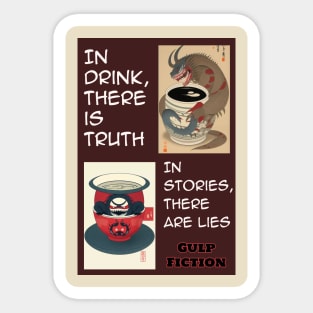 Gulp Fiction Alt. Design #3 Sticker